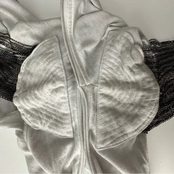 NWOT Vintage Zara Trafaluc Grey V-Neck Short Sleeve Chain Epaulette Tee M - Picture 6 of 16